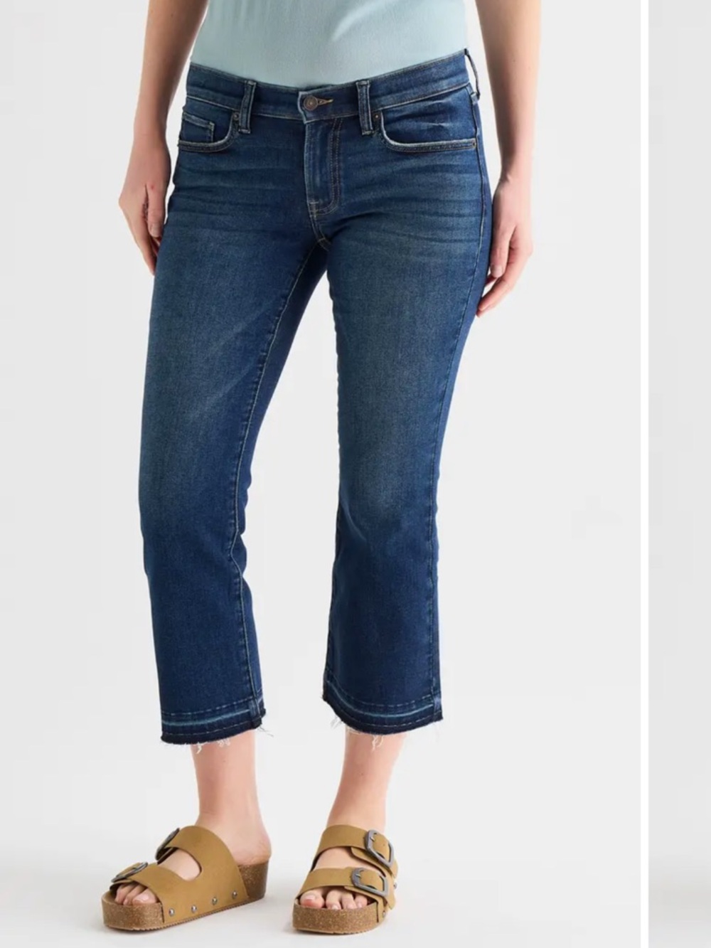 Lucky Brand Sweet Mid Rise Kick Crop Jeans SZ 10